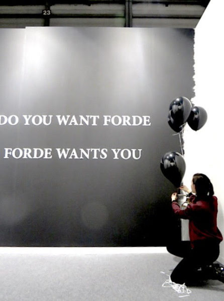 FORDE - FORDE WANTS YOU - Selected works curated by Elena Montesinos & Nicolas Wagnières (2012-2014)